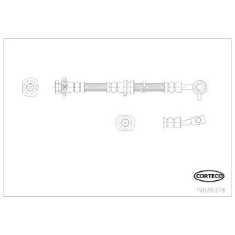 Flexible de frein avant gauche CORTECO OEM 46210JD005