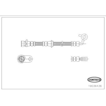 Flexible de frein avant droit CORTECO OEM 01464SWA000