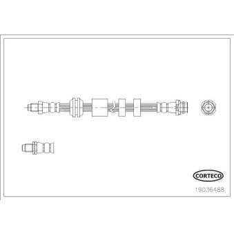 Flexible de frein CORTECO OEM 30793631