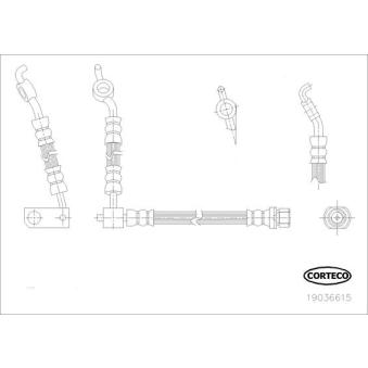 Flexible de frein CORTECO OEM 9094702C82