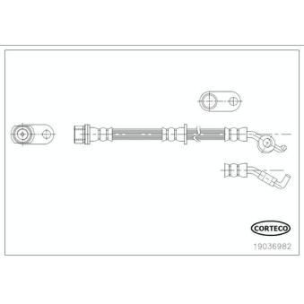 Flexible de frein CORTECO OEM 90947W2017 Flexible de frein CORTECO OEM 90947W2017