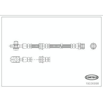 Flexible de frein CORTECO OEM 5N0611701A