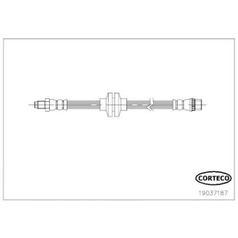 Flexible de frein CORTECO 19037187 pour NISSAN URVAN 1.5 DCI - 86cv