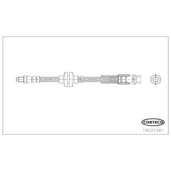 Flexible de frein CORTECO OEM 1609128