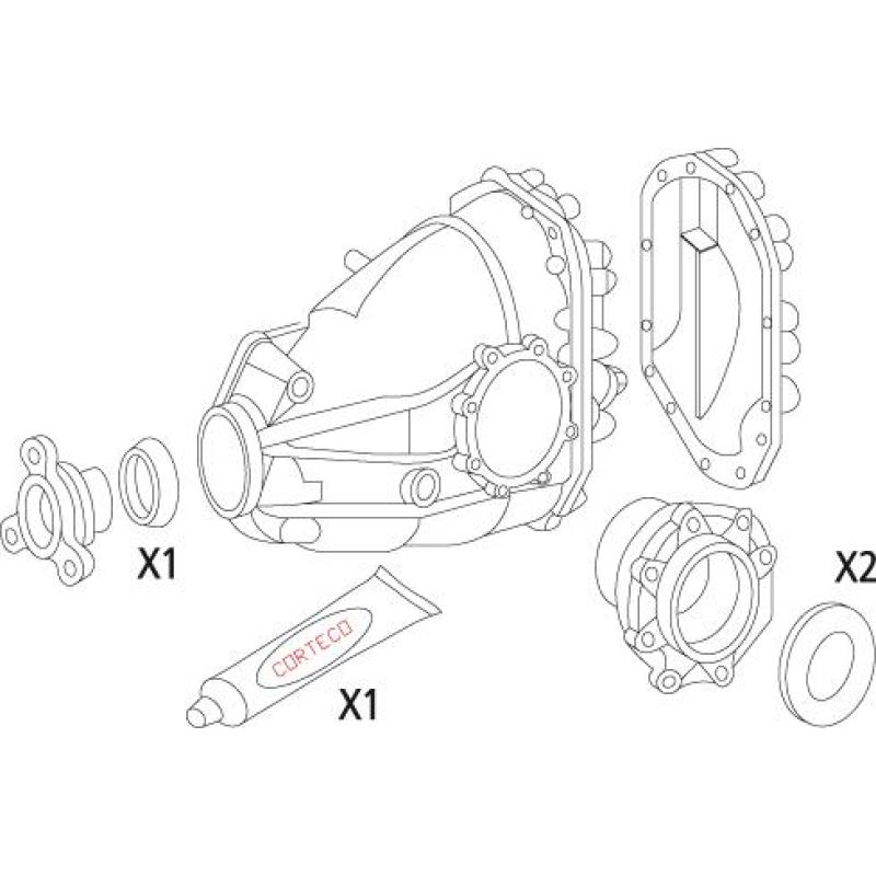 Jeu de joints d'étanchéité, différentiel CORTECO 19535815 - Visuel 1
