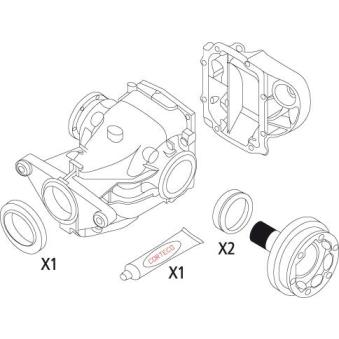 Jeu de joints d'étanchéité, différentiel CORTECO 19535823