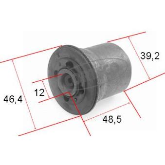 Silent bloc de suspension (train avant) CORTECO OEM 7700805329