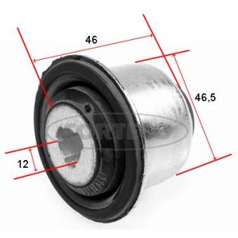 Silent bloc de suspension (train avant) CORTECO OEM 7700418941