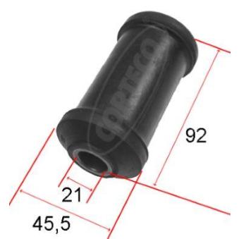 Silent bloc de suspension (train avant) CORTECO 21652918 pour AUDI A3 2.0 - 114cv