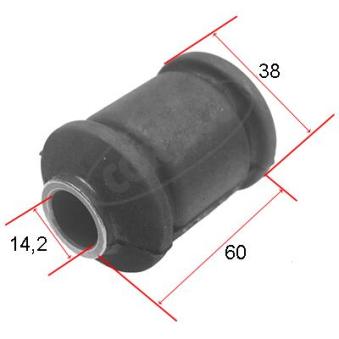 Silent bloc de suspension (train avant) CORTECO 21653104 pour OPEL KARL 1.9 TDI - 110cv