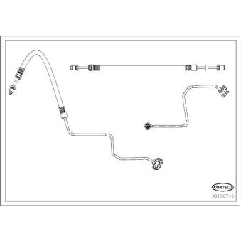 Flexible de frein arrière droit CORTECO [49106745]