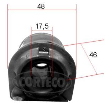 Suspension, stabilisateur CORTECO OEM 3N615484AA