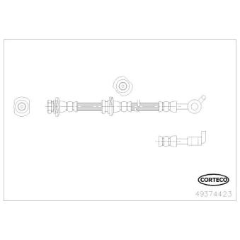 Flexible de frein arrière gauche CORTECO OEM 462108H51B