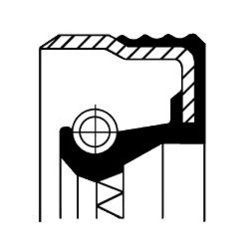 Bague d'étanchéité, différentiel CORTECO 49375537 - Visuel 2