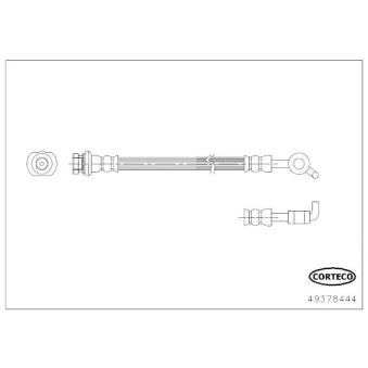 Flexible de frein arrière droit CORTECO OEM 462101KA0B