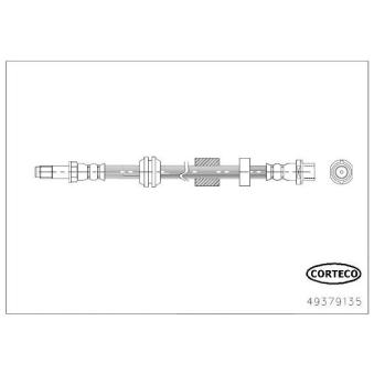 Flexible de frein CORTECO OEM 30681723