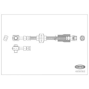 Flexible de frein CORTECO OEM 95083147