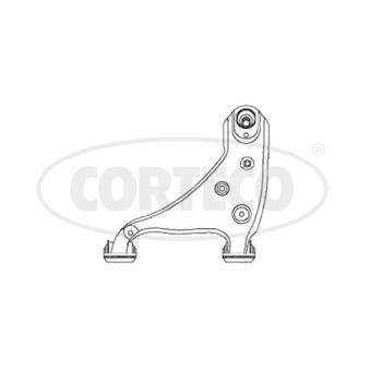 Triangle ou bras de suspension (train avant) CORTECO 49397454