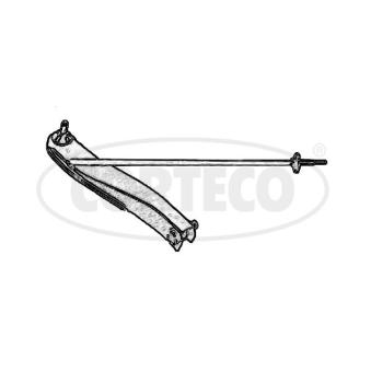 Triangle ou bras de suspension (train avant) CORTECO 49400802