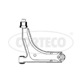 Triangle ou bras de suspension (train avant) CORTECO 49400816