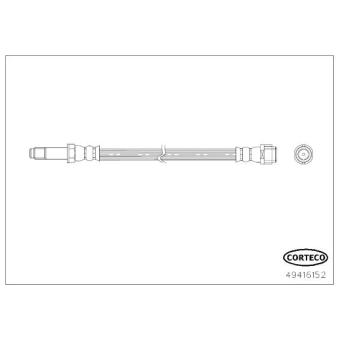 Flexible de frein CORTECO OEM A9074282600