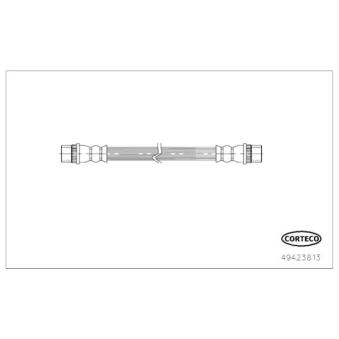 Flexible de frein CORTECO 49423813 pour DACIA DOKKER 1.5 dCi - 75cv