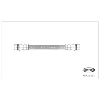 Flexible de frein CORTECO 49423860 pour CUPRA TERRAMAR 1.6 16V - 110cv