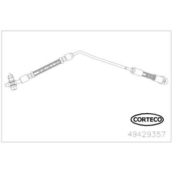 Flexible de frein CORTECO OEM 34301165766