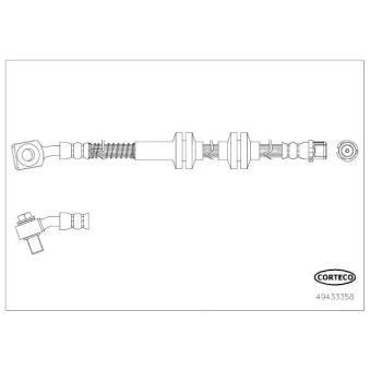 Flexible de frein CORTECO OEM 39041651