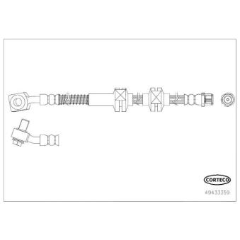 Flexible de frein CORTECO OEM 39041652