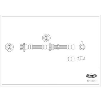 Flexible de frein CORTECO OEM 462104EA0A