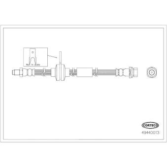 Flexible de frein CORTECO OEM 1751732