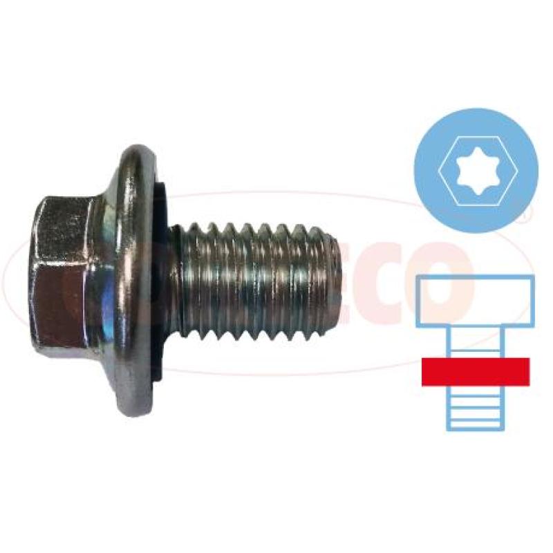 Vis-bouchon, carter d'huile CORTECO 49471177 - Visuel 2