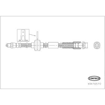 Flexible de frein CORTECO [49478570]