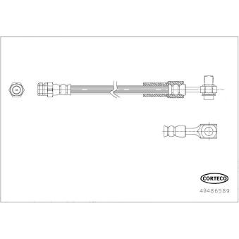 Flexible de frein CORTECO OEM 5Q0611775F