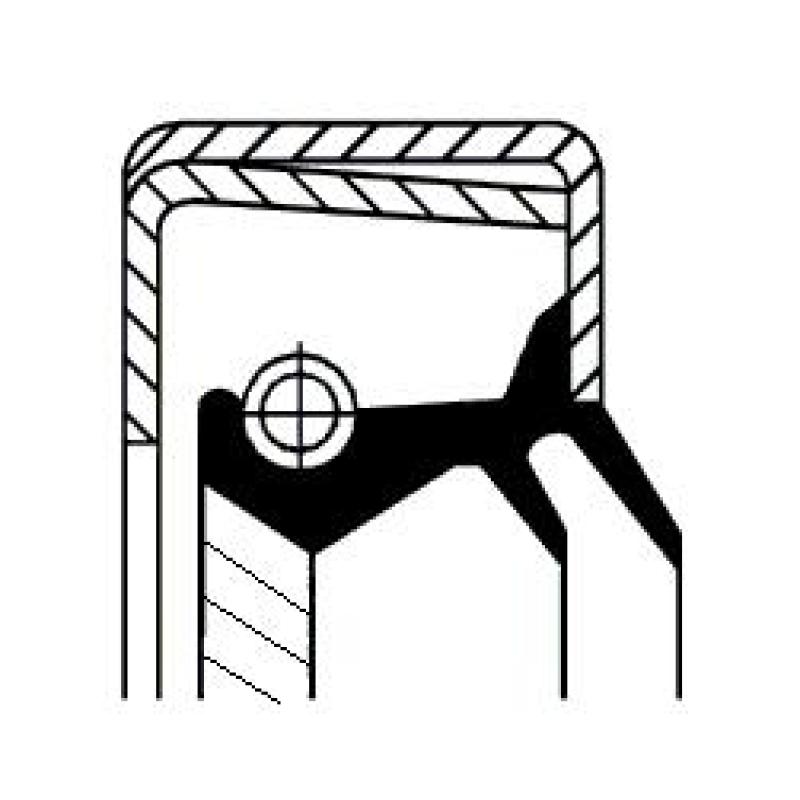 Bague d'étanchéité, différentiel CORTECO 49498452 - Visuel 2