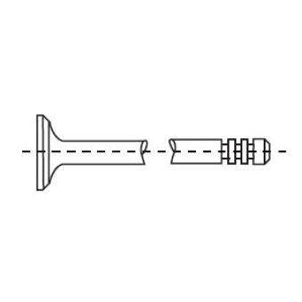 Soupape d'échappement CORTECO 551628B
