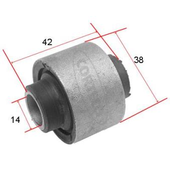 Silent bloc de suspension (train avant) CORTECO 80000086 pour LADA NIVA 1.1 E - 50cv