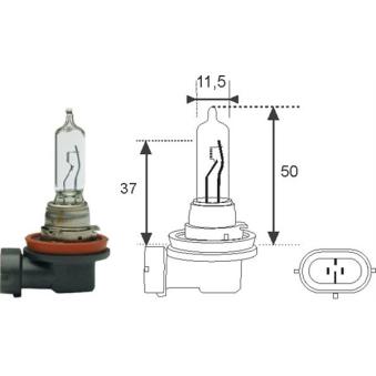 Ampoule, projecteur longue portée MAGNETI MARELLI 002548100000 pour MERCEDES-BENZ SPRINTER 1.6 - 110cv