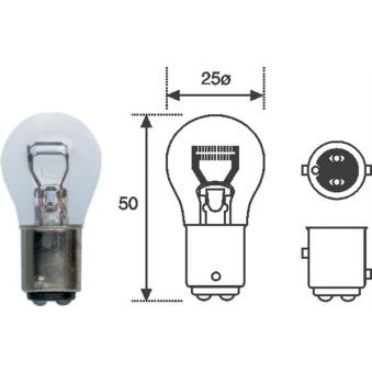 Ampoule, feu stop MAGNETI MARELLI [008528100000]