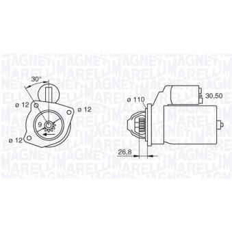 Démarreur MAGNETI MARELLI OEM 77515430