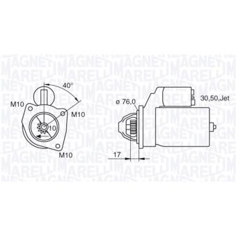 Démarreur MAGNETI MARELLI OEM 1250901