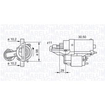 Démarreur MAGNETI MARELLI OEM 4M5T11000AA Démarreur MAGNETI MARELLI OEM 4M5T11000AA