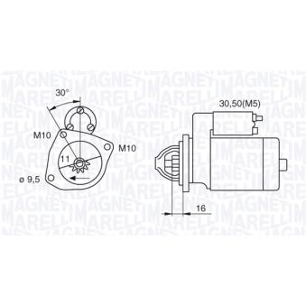 Démarreur MAGNETI MARELLI OEM 1368970