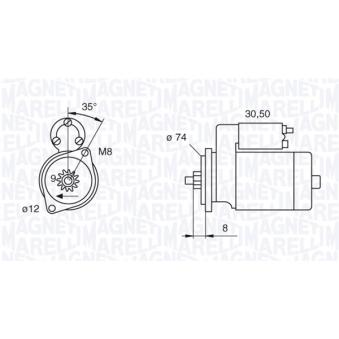 Démarreur MAGNETI MARELLI OEM 2810033040