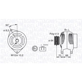 Alternateur MAGNETI MARELLI OEM 7700869600