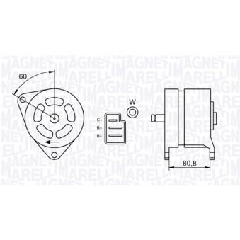 Alternateur MAGNETI MARELLI OEM 78FB10346AB