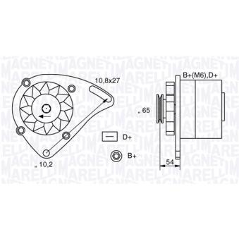 Alternateur MAGNETI MARELLI OEM SE141903020AX