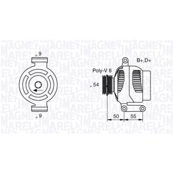 Alternateur MAGNETI MARELLI OEM 13243463