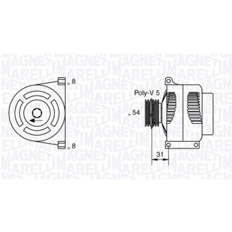 Alternateur MAGNETI MARELLI 063377426010